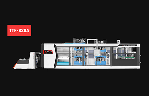 Three-station Plastic Thermoforming Machine